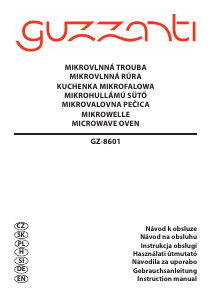 Manuál Guzzanti GZ 8601 Mikrovlnná trouba
