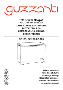 Használati útmutató Guzzanti GZ 270 Fagyasztó