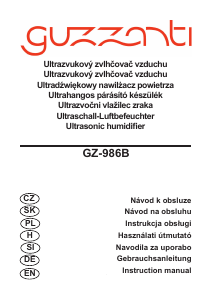 Návod Guzzanti GZ 986B Zvlhčovač