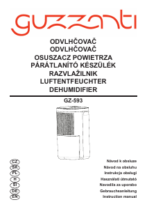 Manual Guzzanti GZ 593 Dehumidifier