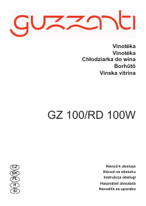 Manuál Guzzanti GZ 100 Vinotéka