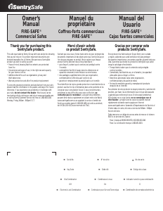 Handleiding SentrySafe S8371 Kluis