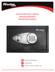 Mode d’emploi MasterLock X055ML Coffre-fort