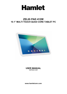 Handleiding Hamlet XZPAD412W Zelig Pad Tablet