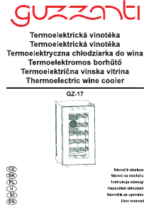 Handleiding Guzzanti GZ 17 Wijnklimaatkast