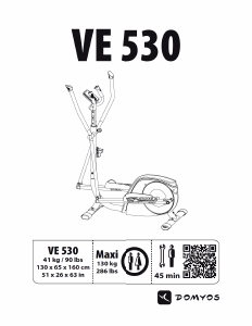 Velo elliptique decathlon ve 530 sale