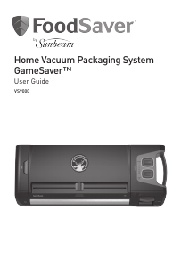 Bruksanvisning FoodSaver VS9000 Vakuumpackare