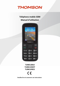 Mode d’emploi Thomson TLINK12RED Téléphone portable