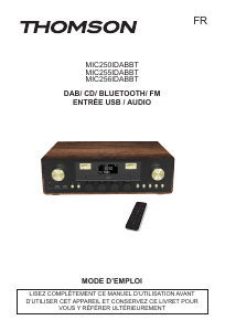 Manuale Thomson MIC255IDABBT Stereo set