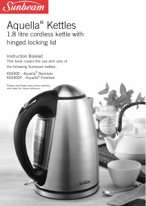 Handleiding Sunbeam KE6400 Waterkoker