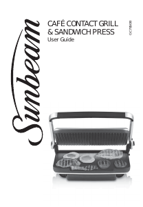 Bruksanvisning Sunbeam GC7850B Smörgåsgrill