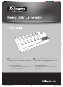 Bedienungsanleitung Fellowes Proteus A3 Laminiergerät