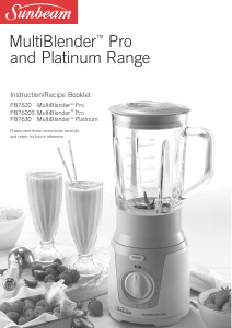 Bruksanvisning Sunbeam PB7620 Blender