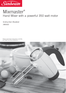 Manual Sunbeam JM6600R Hand Mixer