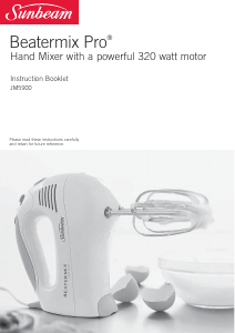 Manual Sunbeam JM5900 Hand Mixer