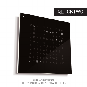 Bedienungsanleitung Biegert and Funk QlockTwo Uhr
