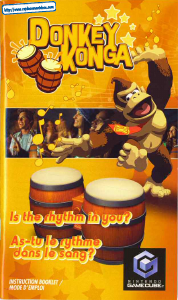 Handleiding Nintendo GameCube Donkey Konga