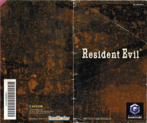 Handleiding Nintendo GameCube Resident Evil