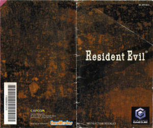 Bruksanvisning Nintendo GameCube Resident Evil
