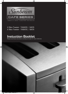 Manual Sunbeam TA9200 Toaster