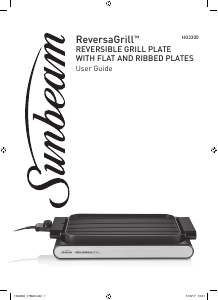 Bruksanvisning Sunbeam HG3300 Bordgrill