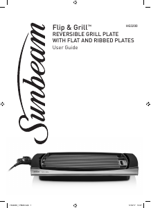 Bruksanvisning Sunbeam HG3200 Bordgrill