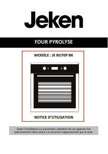 Mode d’emploi Jeken JE BO70P BK Four