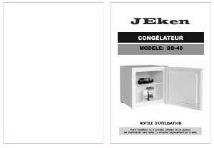 Mode d’emploi Jeken BD-40 Congélateur