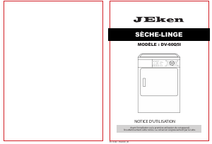 Mode d’emploi Jeken DV-60Q5I Sèche-linge