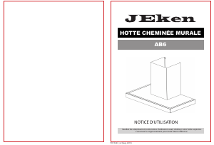 Mode d’emploi Jeken AB6 Hotte aspirante