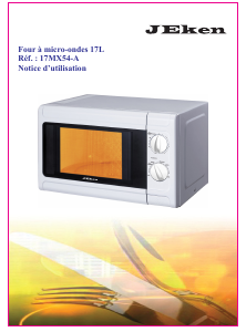 Mode d’emploi Jeken 17MX54-20A Micro-onde