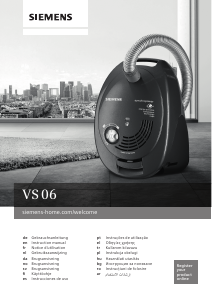 Manual Siemens VS06C110 Vacuum Cleaner