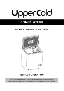 Mode d’emploi Uppercold WS-100C Congélateur
