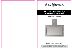 Mode d’emploi California FQ9-SS Hotte aspirante