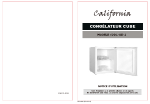 Mode d’emploi California DD1-05-1 Congélateur