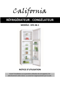 Mode d’emploi California DF2-46-1 Réfrigérateur combiné