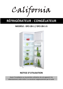 Mode d’emploi California DF2-28-1-S Réfrigérateur combiné