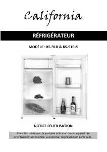 Mode d’emploi California KS-91R-S Réfrigérateur