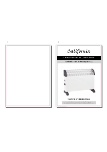 Mode d’emploi California DL01A Chauffage