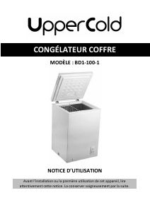 Mode d’emploi Uppercold BD1-100-1 Congélateur