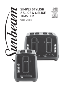 Bruksanvisning Sunbeam TA6344K Brödrost