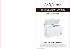 Mode d’emploi California BE1-380-1 Congélateur
