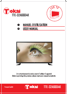 Handleiding Tokaï TTE-32A6604K LED televisie