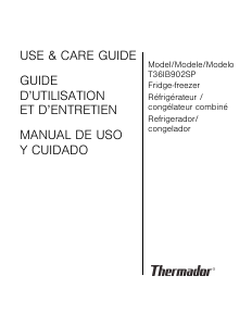 Bruksanvisning Thermador T36IB902SP Kyl-frys