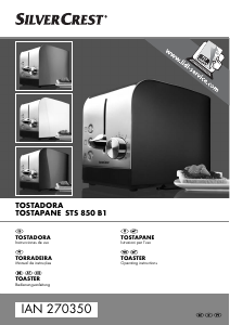 Manual SilverCrest IAN 270350 Toaster