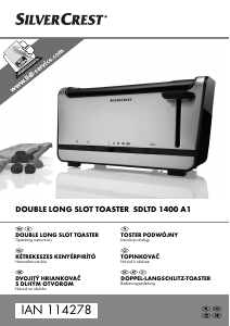 Manual SilverCrest IAN 114278 Toaster