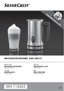 Bruksanvisning SilverCrest SMA 500 A1 Mjölkskummare
