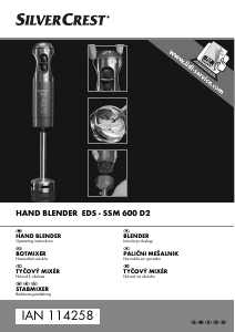 Instrukcja SilverCrest IAN 114258 Blender ręczny