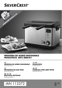 Manual SilverCrest SEF3 2000 B1 Fritadeira