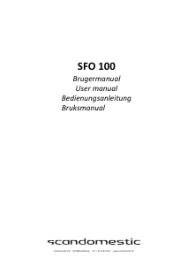 Manual Scandomestic SFO 100 Dishwasher